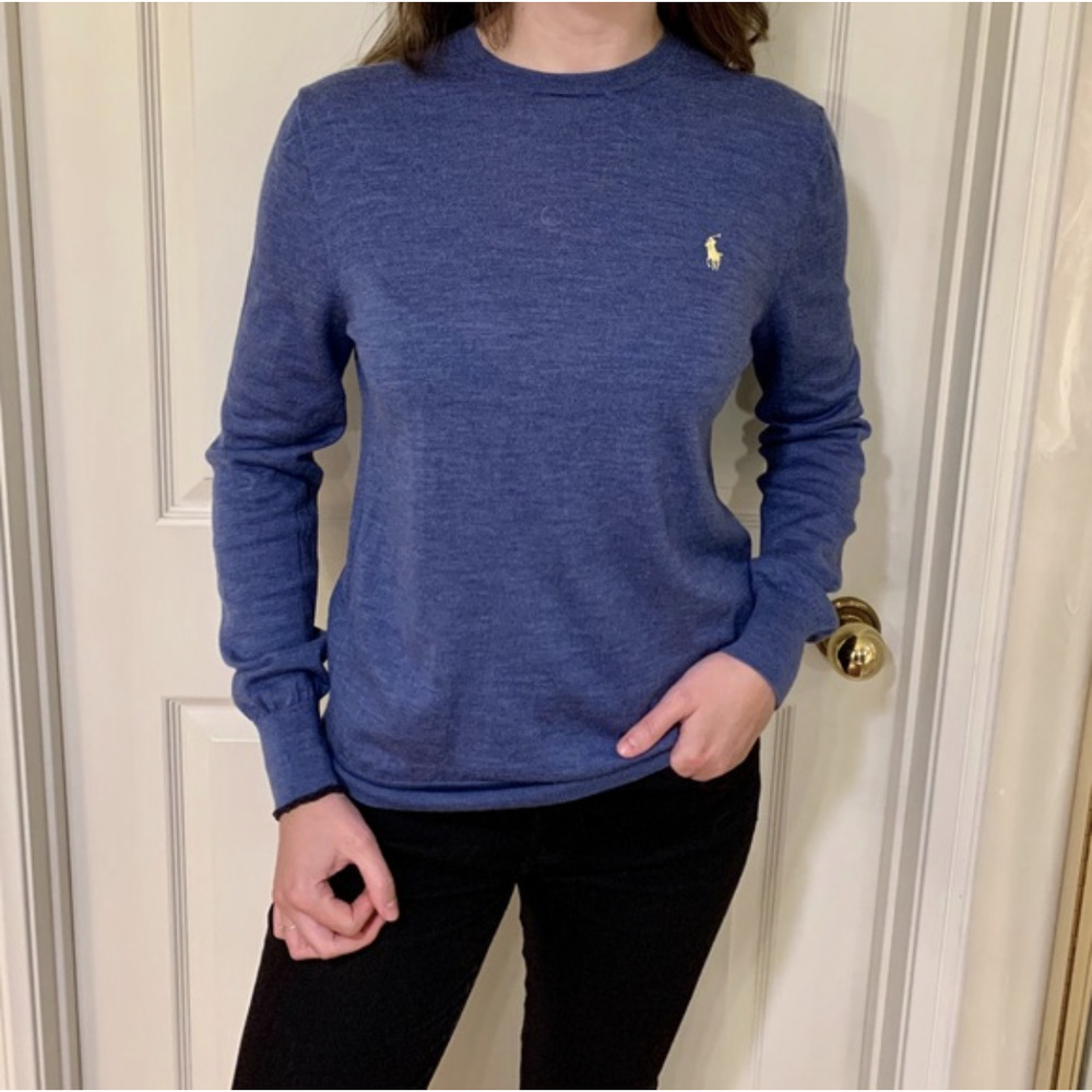 Polo Ralph Lauren Merino Wool Crewneck Sweater M - Picture 3 of 8